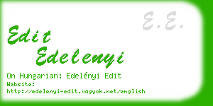 edit edelenyi business card