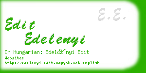 edit edelenyi business card